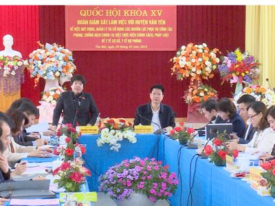 Đoàn Giám sát của Quốc hội khóa XV làm việc tại xã Đông Cuông, huyện Văn Yên tỉnh Yên Bái