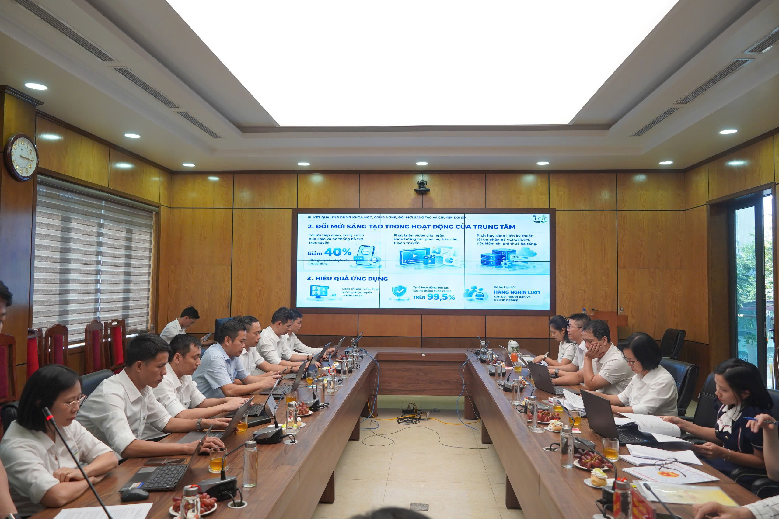 Đoàn giám sát HĐND tỉnh làm việc với Trung tâm Công nghệ thông tin về phát triển khoa học, công nghệ, đổi mới sáng tạo và chuyển đổi số